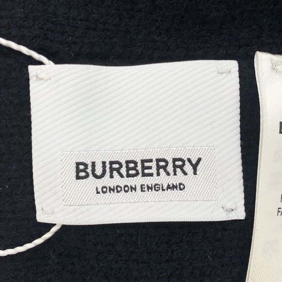 Burberry Black & Cream Reversible Knit Beanie Hat 100% Cashmere Unisex main image 6